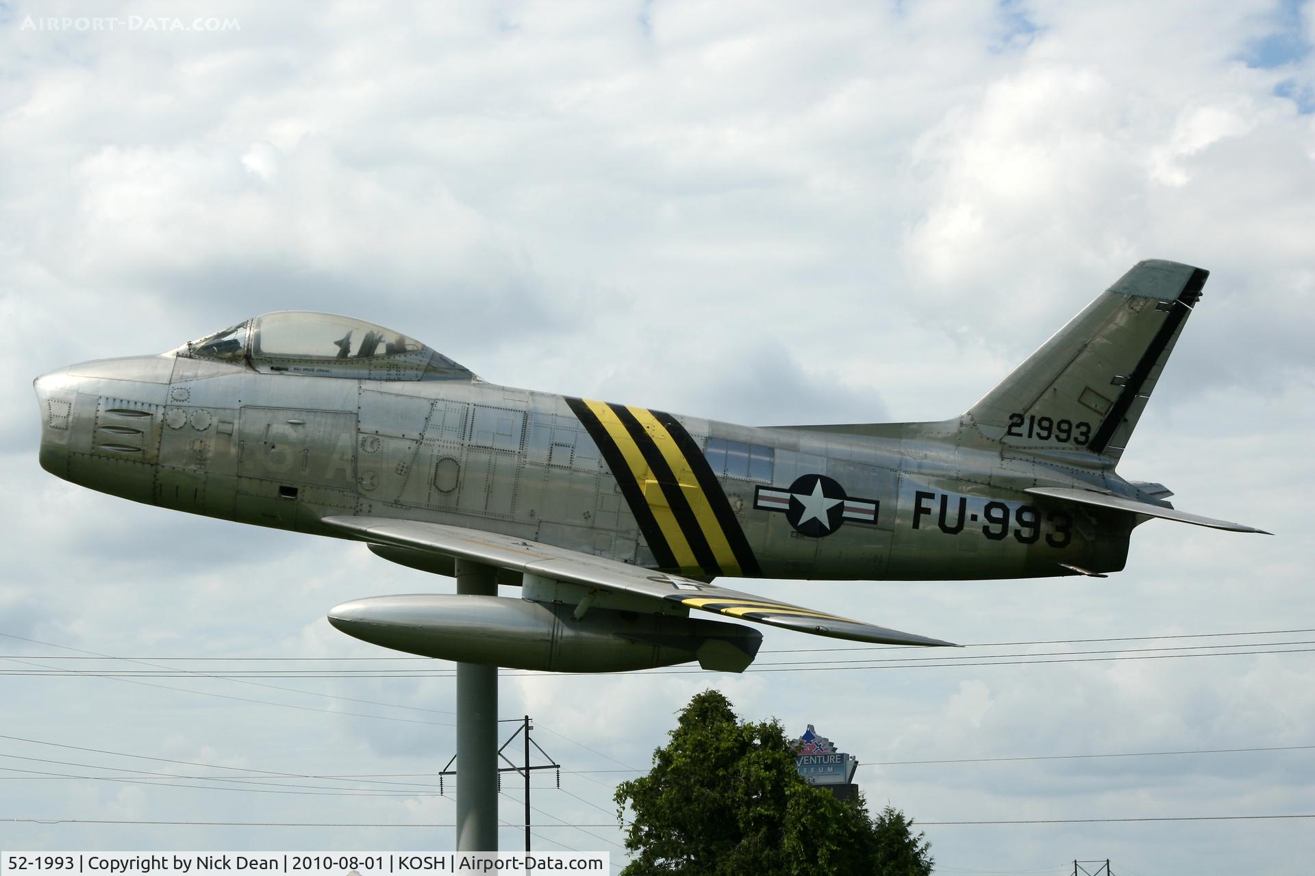 52-1993, 1952 North American F-86H Sabre C/N 187-19, KOSH C/N 187-19