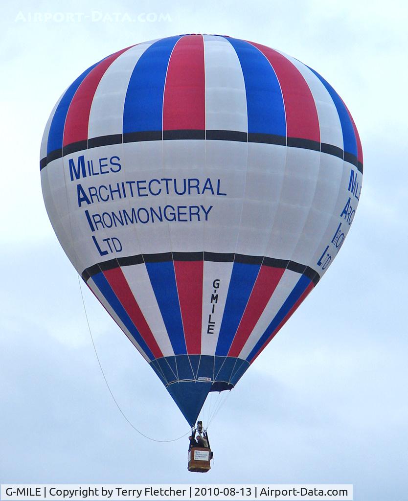 G-MILE, 1990 Cameron Balloons N-90 C/N 2411, 1990 Cameron Balloons Ltd CAMERON N-90, c/n: 2411 at 2010 Bristol Ballon Fiesta