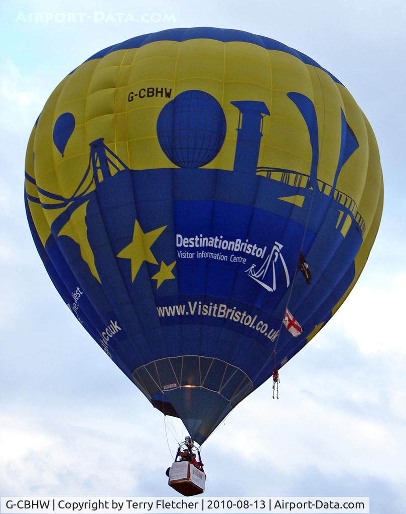 G-CBHW, 2002 Cameron Balloons Z-105 C/N 10217, 2002 Cameron Balloons Ltd CAMERON Z-105, c/n: 10217 at 2010 Bristol Balloon Fiesta