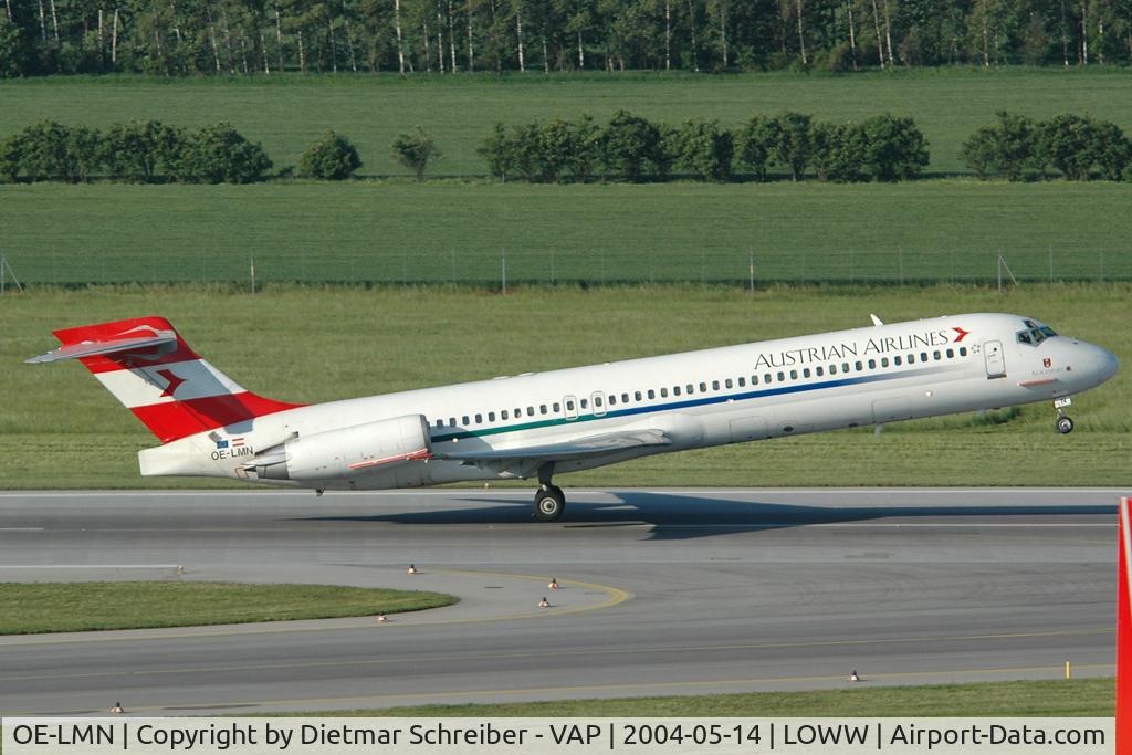 OE-LMN, 1990 McDonnell Douglas DC-9-87 C/N 49414, Austrian Airlines MD87