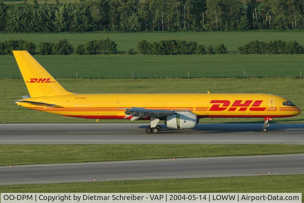 OO-DPM, 1985 Boeing 757-236/SF C/N 22189, European Air Transport Boeing 757-200 in DHL colors