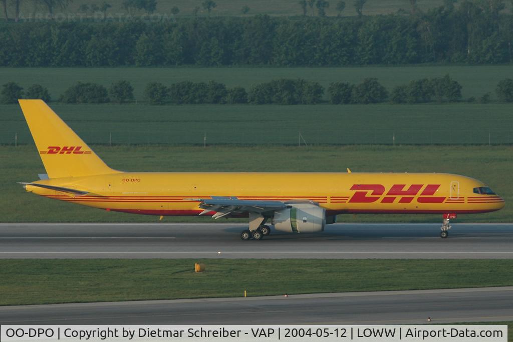 OO-DPO, 1985 Boeing 757-236 C/N 23398, European Air Transport Boeing 757-200 in DHL colors