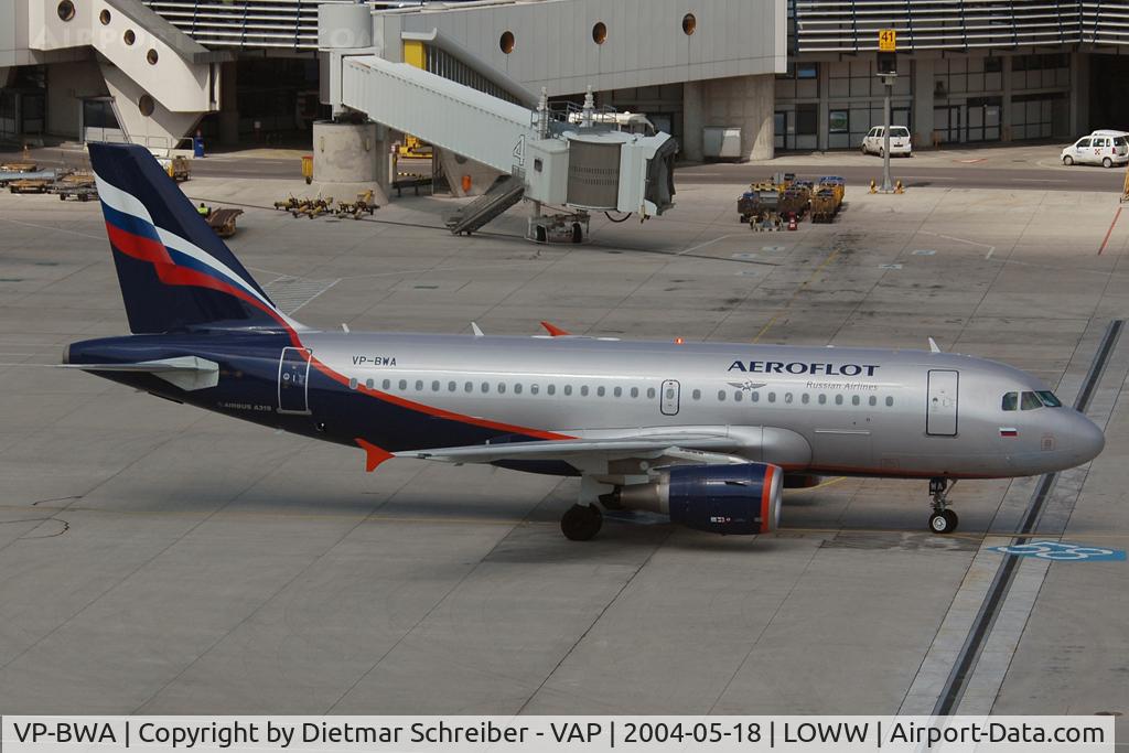 VP-BWA, 2003 Airbus A319-111 C/N 2052, Aeroflot Airbus 319