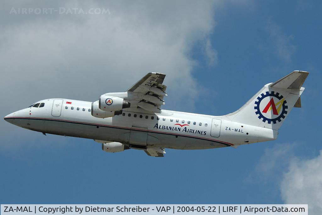 ZA-MAL, 1986 British Aerospace BAe.146-200A C/N E2054, Albanian Airlines Bae 146