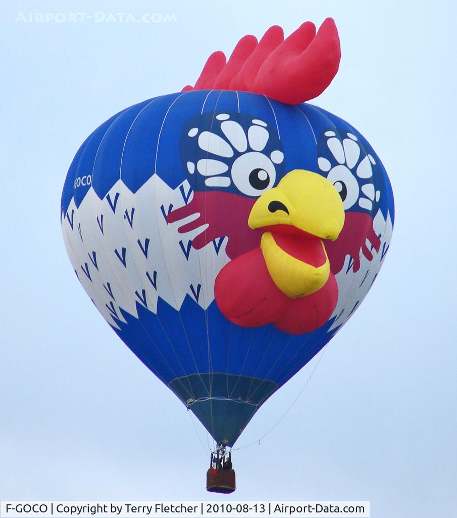 F-GOCO, Cameron Balloons Ltd CAMERON N 90 C/N 10657, Cameron Balloons Ltd CAMERON N 90, c/n: 10657 at 2010 Bristol Ballon Fiesta