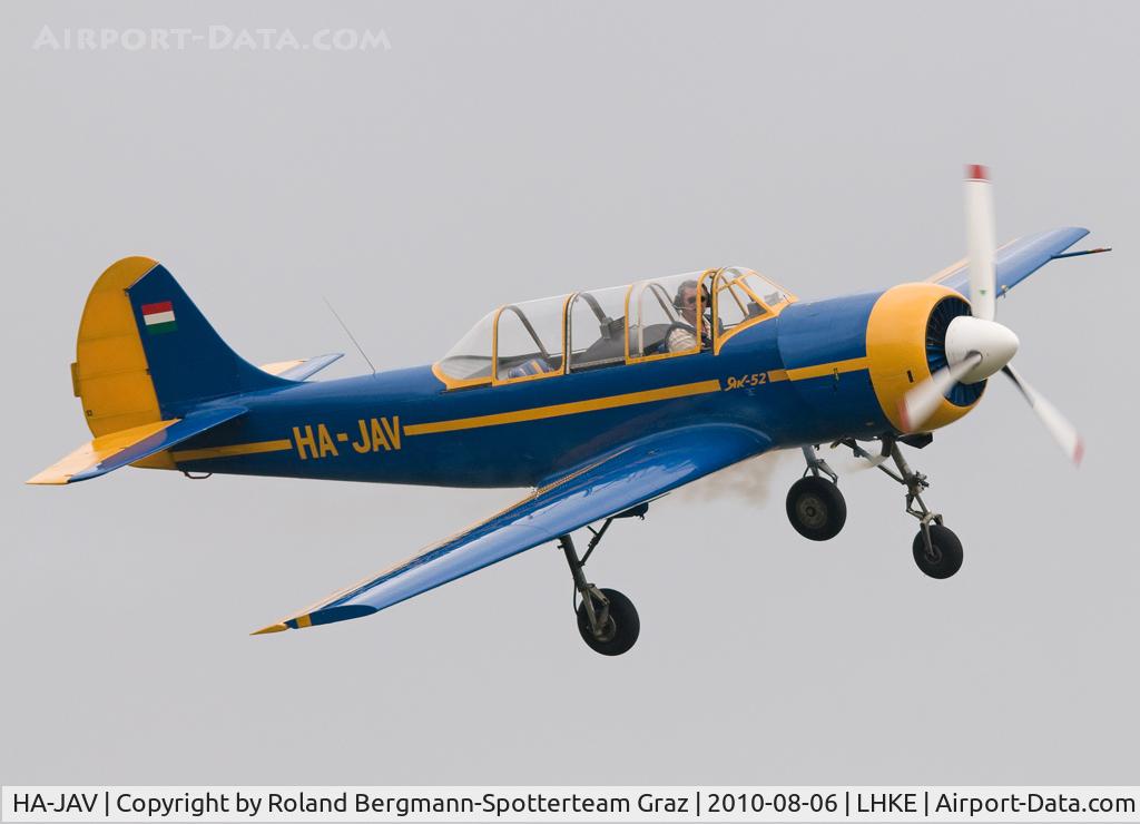 HA-JAV, 1985 Yakovlev (Aerostar) Yak-52 C/N 856008, Yak-52