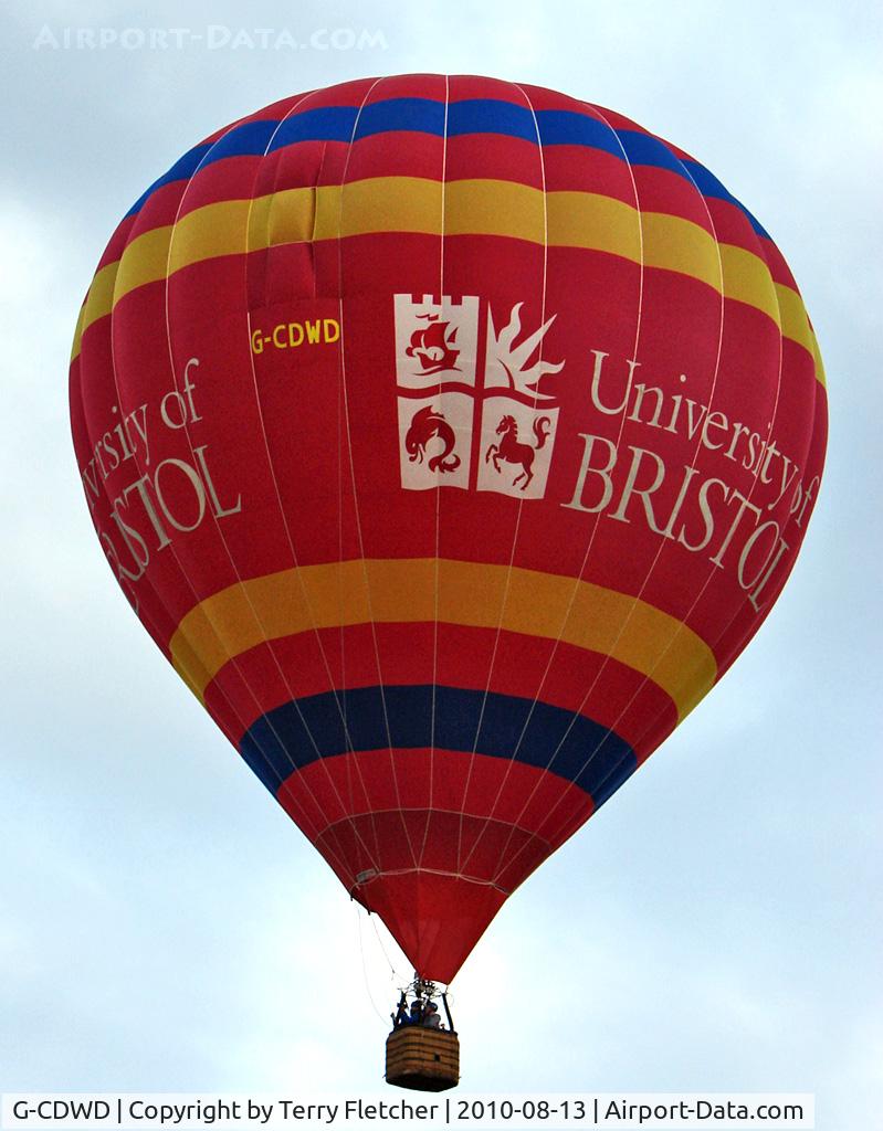 G-CDWD, 2006 Cameron Balloons Z-105 C/N 10827, 2006 Cameron Balloons Ltd CAMERON Z-105, c/n: 10827 at 2010 Bristol Balloon Fiesta