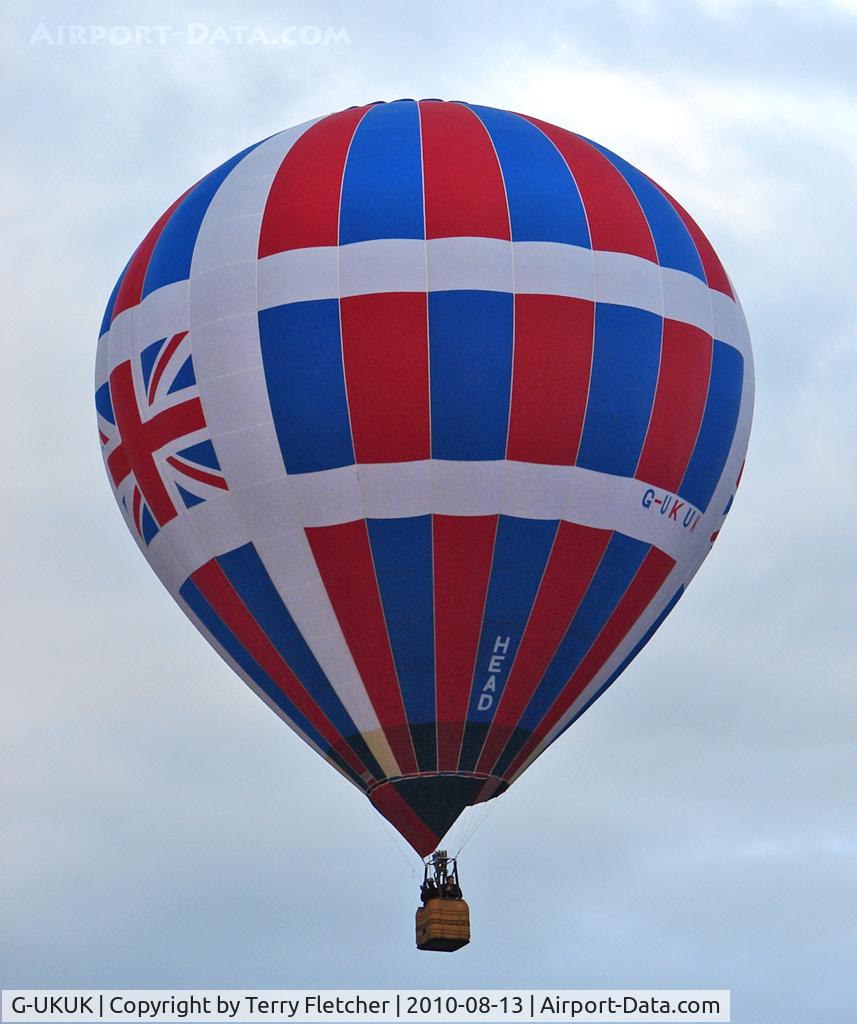 G-UKUK, 1996 Head Balloons HEAD AX8-105 C/N 248, 1996 Head Balloons Inc HEAD AX8-105, c/n: 248 at 2010 Bristol Balloon Fiesta