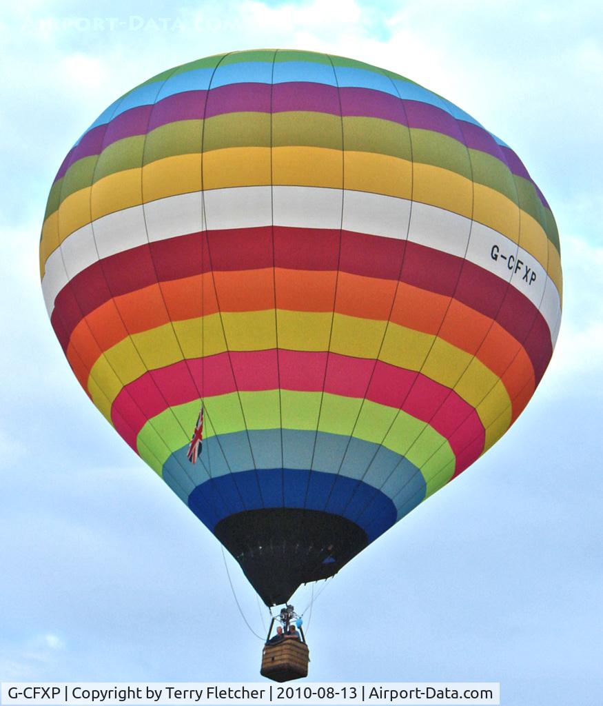 G-CFXP, 2009 Lindstrand LBL 105A C/N 1168, LINDSTRAND HOT AIR BALLOONS LTD 
Type: LBL 105A 
Serial No.: 1168 
at 2010 Bristol Balloon Fiesta