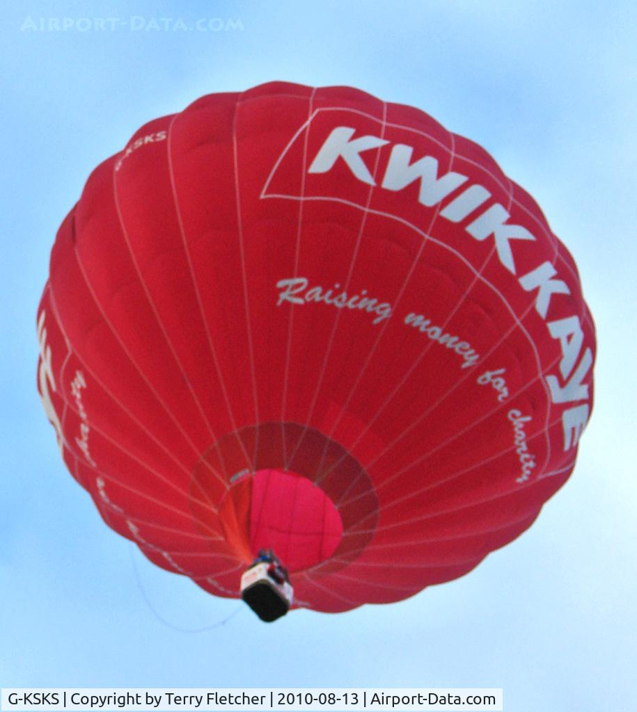 G-KSKS, 2001 Cameron Balloons N-105 C/N 4963, 2001 Cameron Balloons Ltd CAMERON N-105, c/n: 4963 at 2010 Bristol Balloon Fiesta