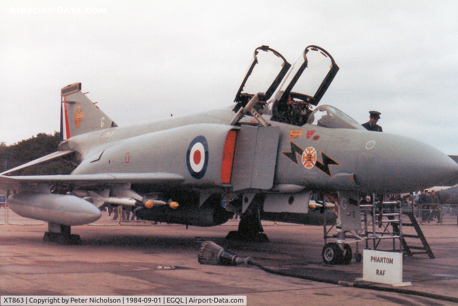 XT863, 1968 McDonnell Douglas Phantom FG1 C/N 2463, Phantom FG.1 of Leuchars-based 111 Squadron in the static park at the 1984 RAF Leuchars Airshow.