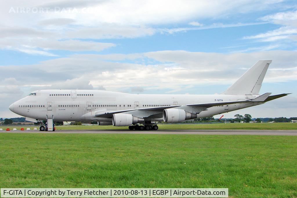 F-GITA, 1991 Boeing 747-428 C/N 24969, ex Air France Boeing 747-428, c/n: 24969 stored at Kemble