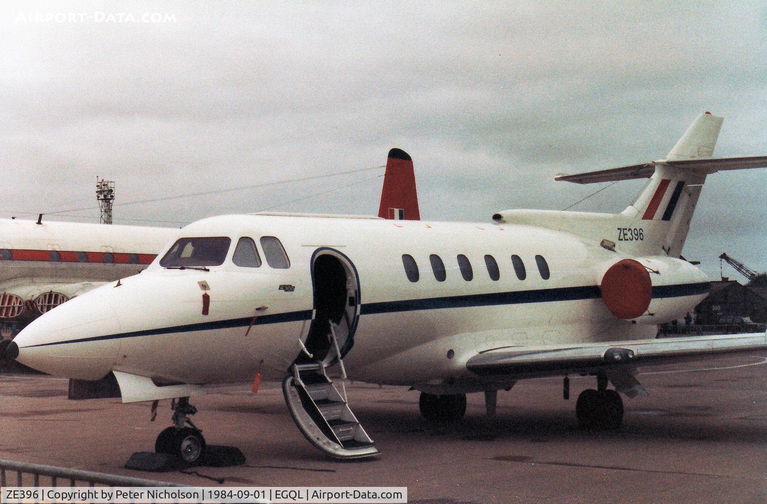 ZE396, British Aerospace BAe-125 CC.3 C/N 257211, Another view of the BAe 125 CC.3 from RAF Northolt on display at the 1984 RAF Leuchars Airshow.