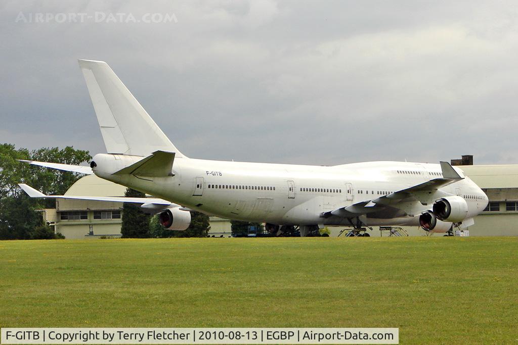 F-GITB, 1991 Boeing 747-428 C/N 24990, ex Air France Boeing 747-428, c/n: 24990 stored at Kemble