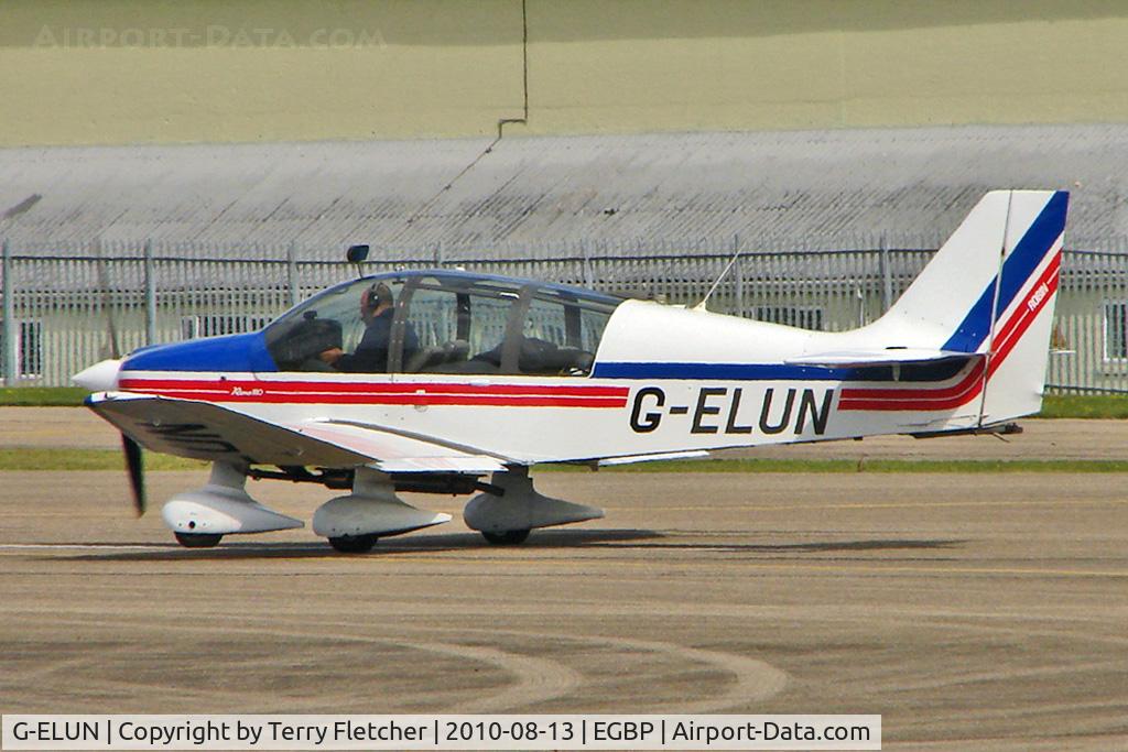 G-ELUN, 1975 Robin DR-400-180R Remorqueur Regent C/N 1102, 1975 Avions Pierre Robin PIERRE ROBIN DR400/180R, c/n: 1102 at Kemble