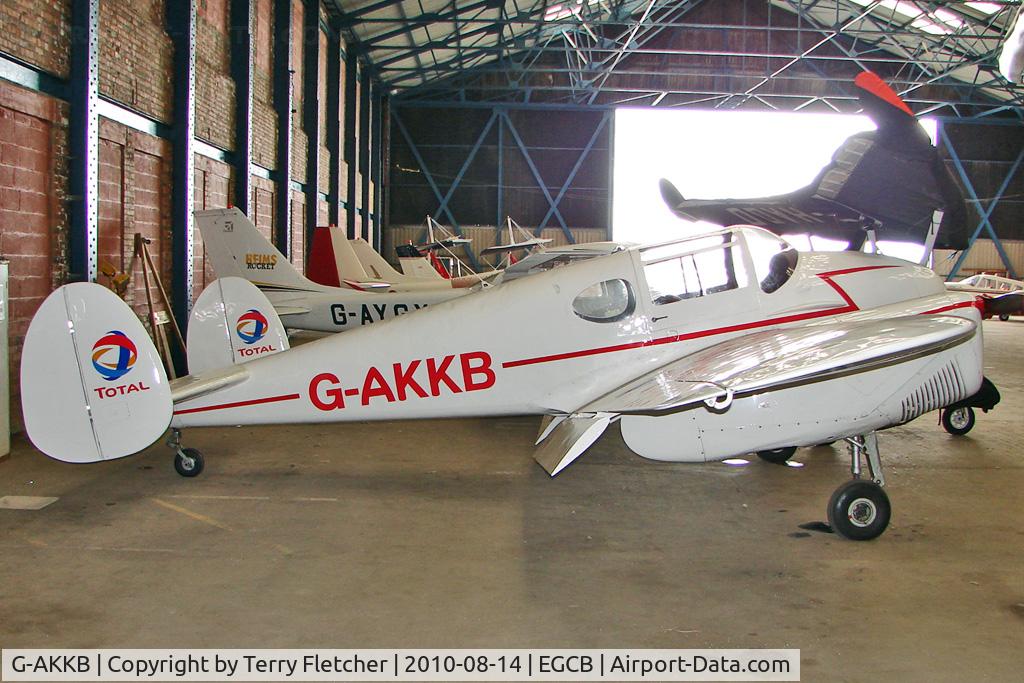 G-AKKB, 1947 Miles M-65 Gemini 1A C/N 6537, 1947 Miles Aircraft Ltd MILES M65 GEMINI 1A, c/n: 6537 hangared at Manchester Barton