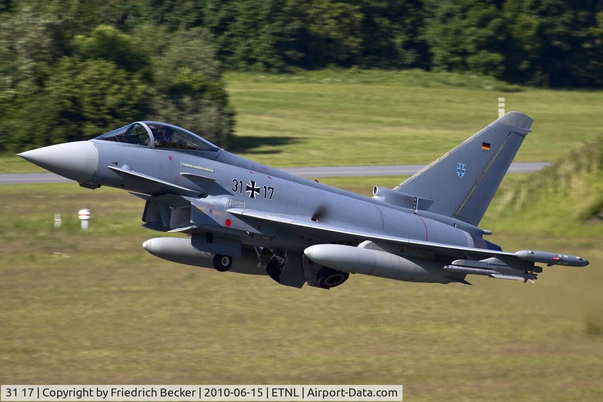 31 17, 2009 Eurofighter EF-2000 Typhoon S C/N AS010, gear up