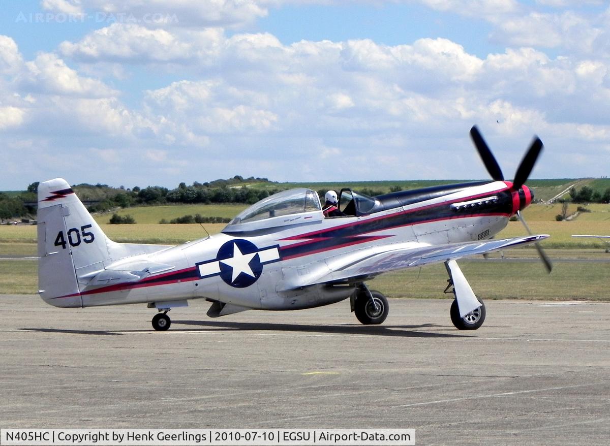 N405HC, 1944 North American F-51D Mustang C/N 44-10753, Flying Legends  Air Show Duxford 2010