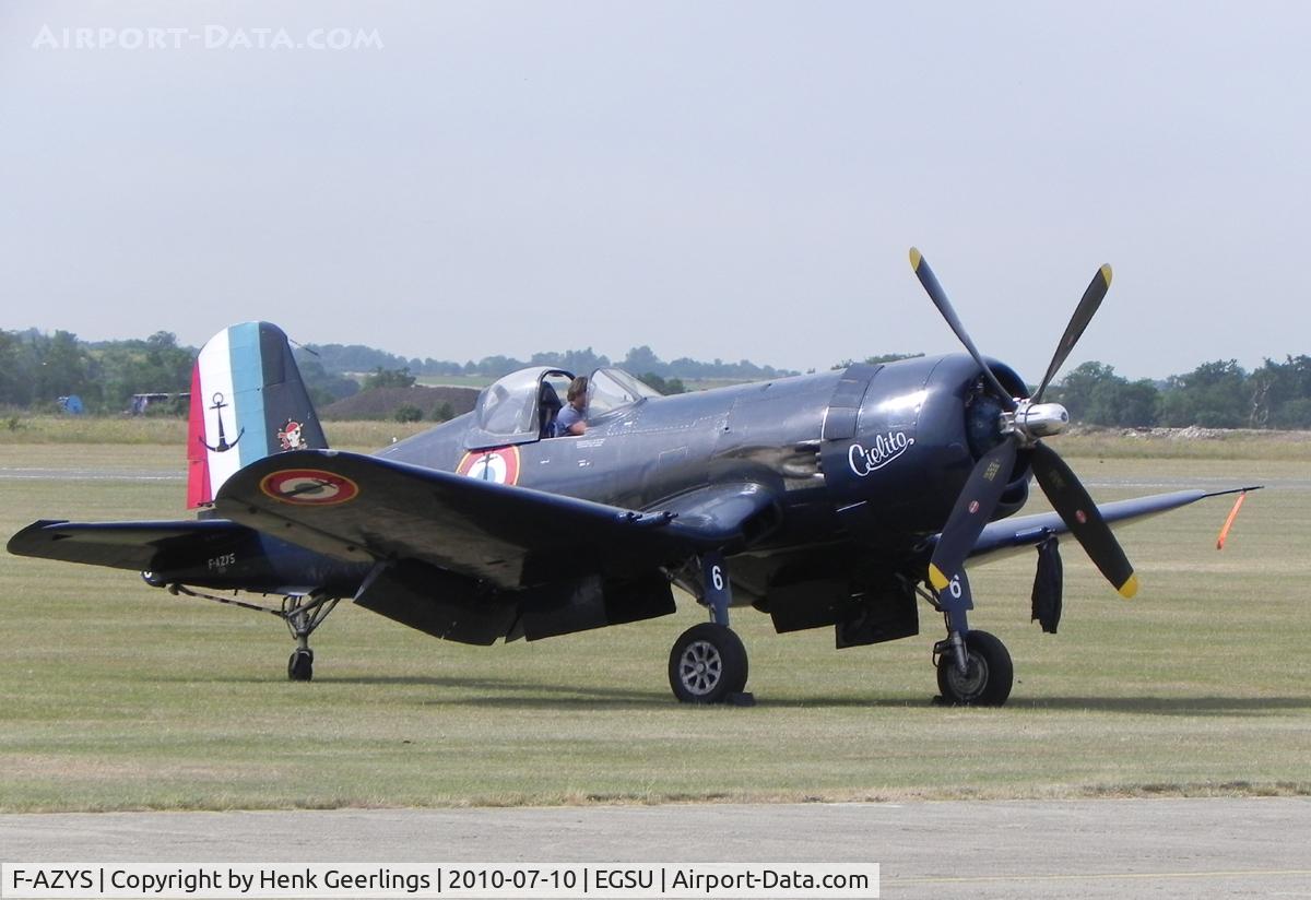 F-AZYS, Vought F4U-5N Corsair C/N Not found (Bu124541), Flying Legends  Air Show Duxford 2010