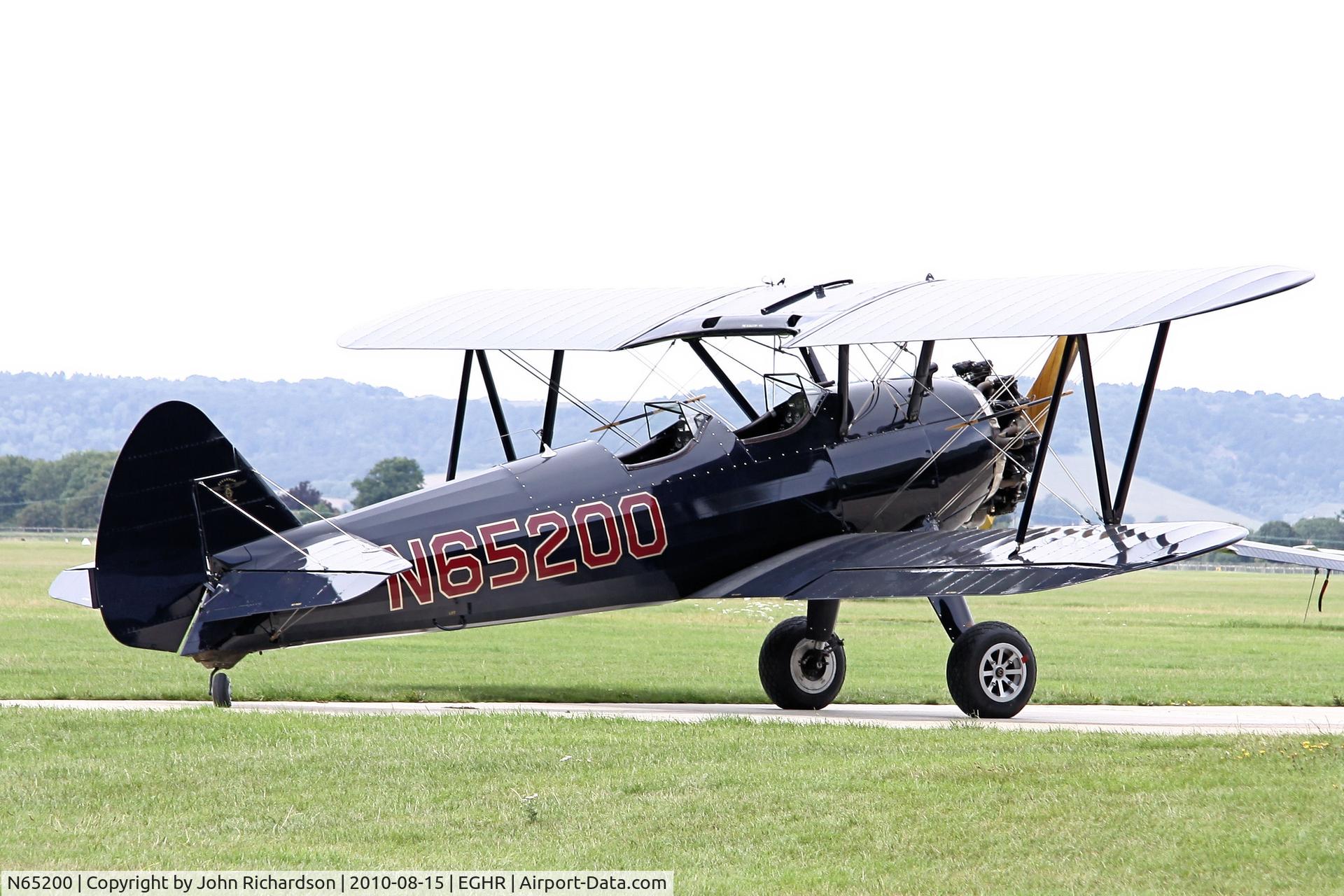 N65200, 1941 Boeing A75N1(PT17) C/N 75-3817, Parked at goodwood