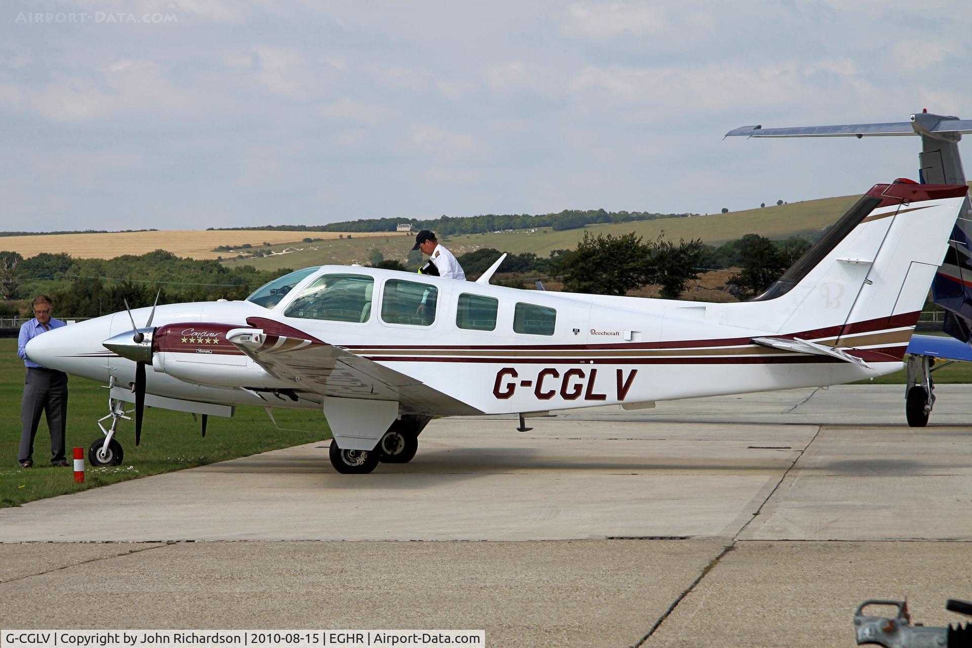 G-CGLV, 1990 Beech 58 Baron C/N TH-1591, At Goodwood