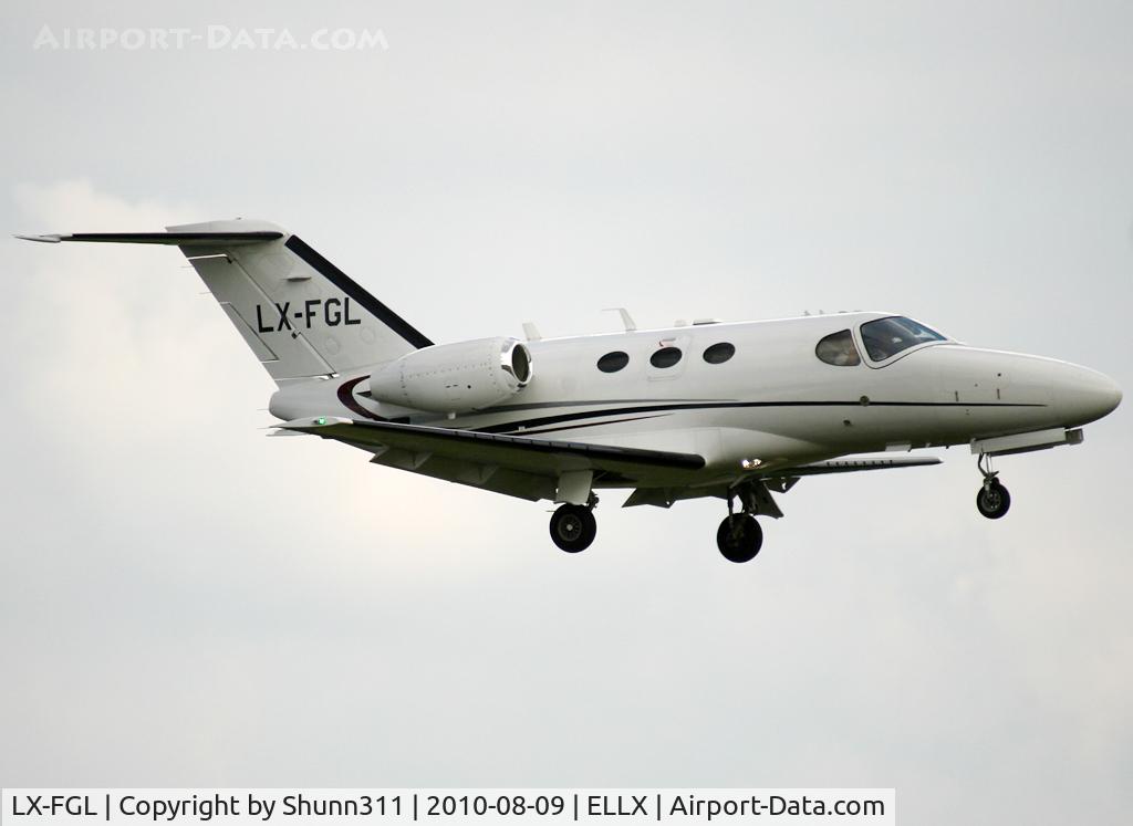 LX-FGL, 2008 Cessna 510 Citation Mustang Citation Mustang C/N 510-0132, Landing rwy 24