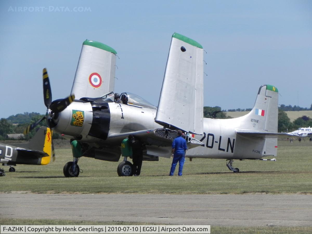F-AZHK, Douglas AD-4N Skyraider C/N 7802, Flying Legends  Air Show Duxford 2010