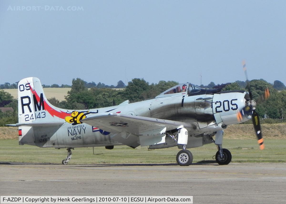 F-AZDP, Douglas AD-4N Skyraider C/N 7449, Flying Legends  Air Show Duxford 2010