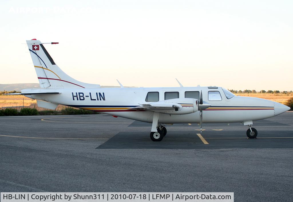 HB-LIN, 1978 Piper PA-60-601P Aerostar C/N 61P05717963248, Parked at the General Aviation area...