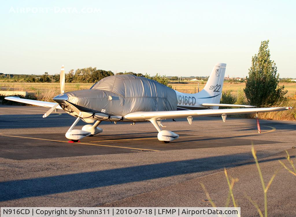 N916CD, 2002 Cirrus SR22 C/N 0318, Parked at the General Aviation area...