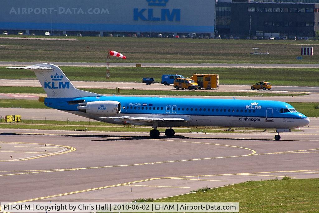 PH-OFM, 1993 Fokker 100 (F-28-0100) C/N 11475, KLM Royal Dutch Airlines