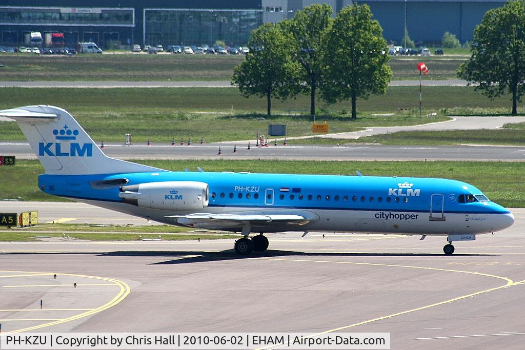 PH-KZU, 1995 Fokker 70 (F-28-0070) C/N 11543, KLM Royal Dutch Airlines