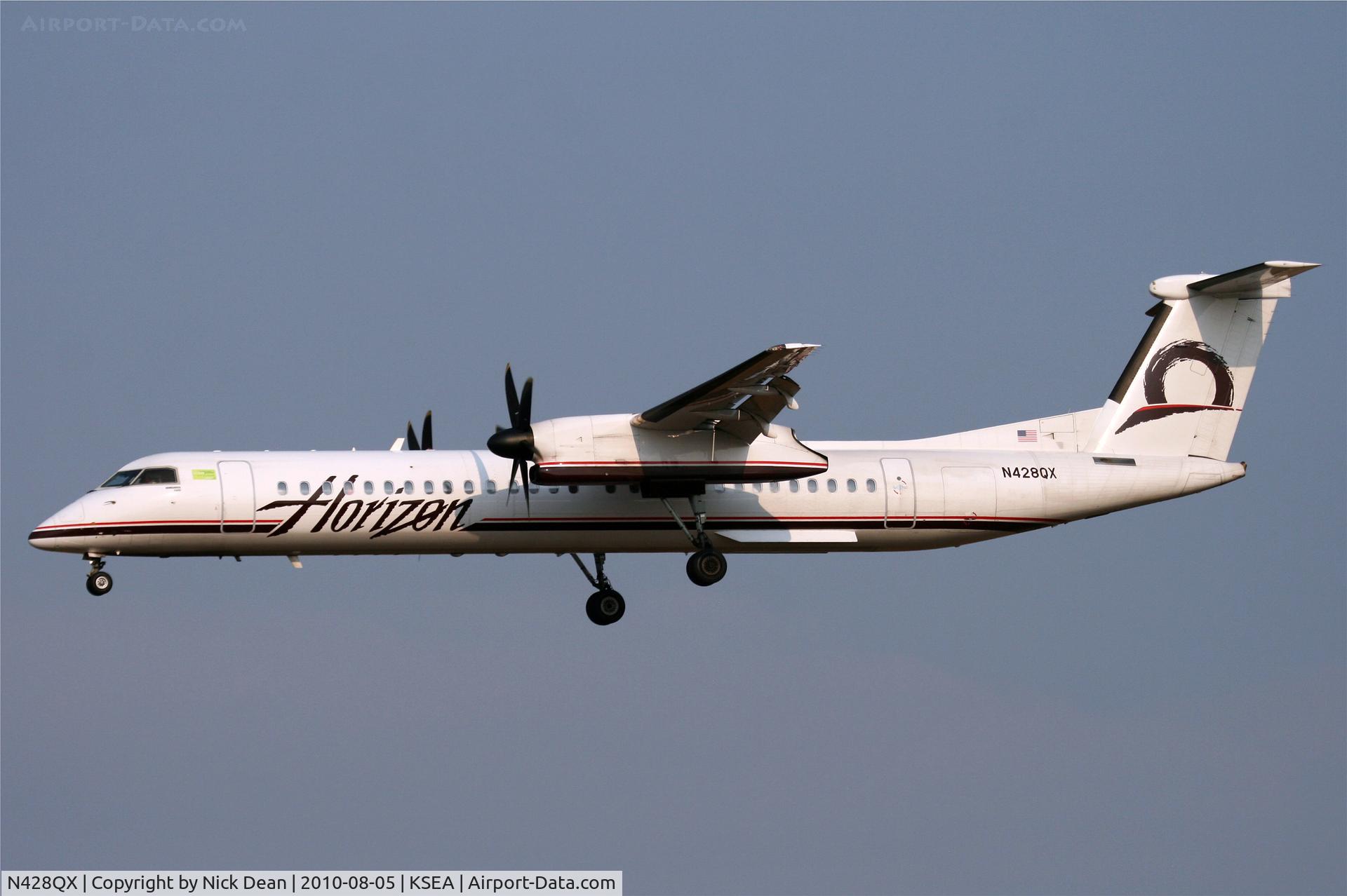 N428QX, 2007 De Havilland Canada DHC-8-402 Dash 8 C/N 4160, KSEA