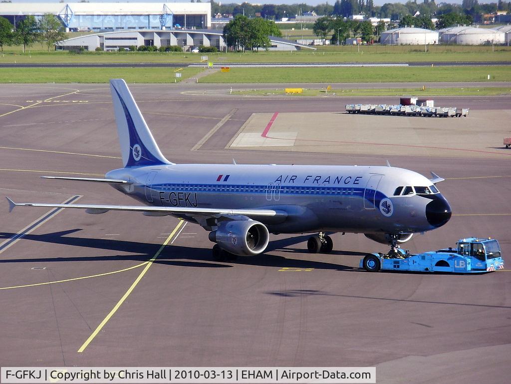 F-GFKJ, 1989 Airbus A320-211 C/N 0063, Air France retro scheme