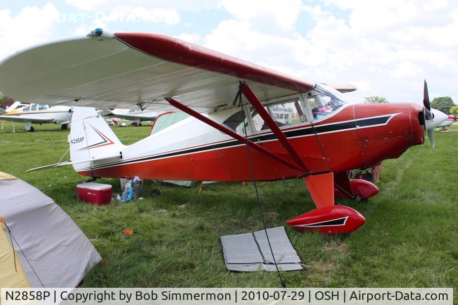 N2858P, 1955 Piper PA-22-150 C/N 22-3159, Airventure 2010 - Oshkosh, Wisconsin