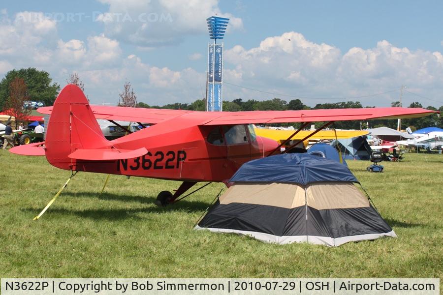 N3622P, 1955 Piper PA-22-150 C/N 22-3355, Airventure 2010 - Oshkosh, Wisconsin
