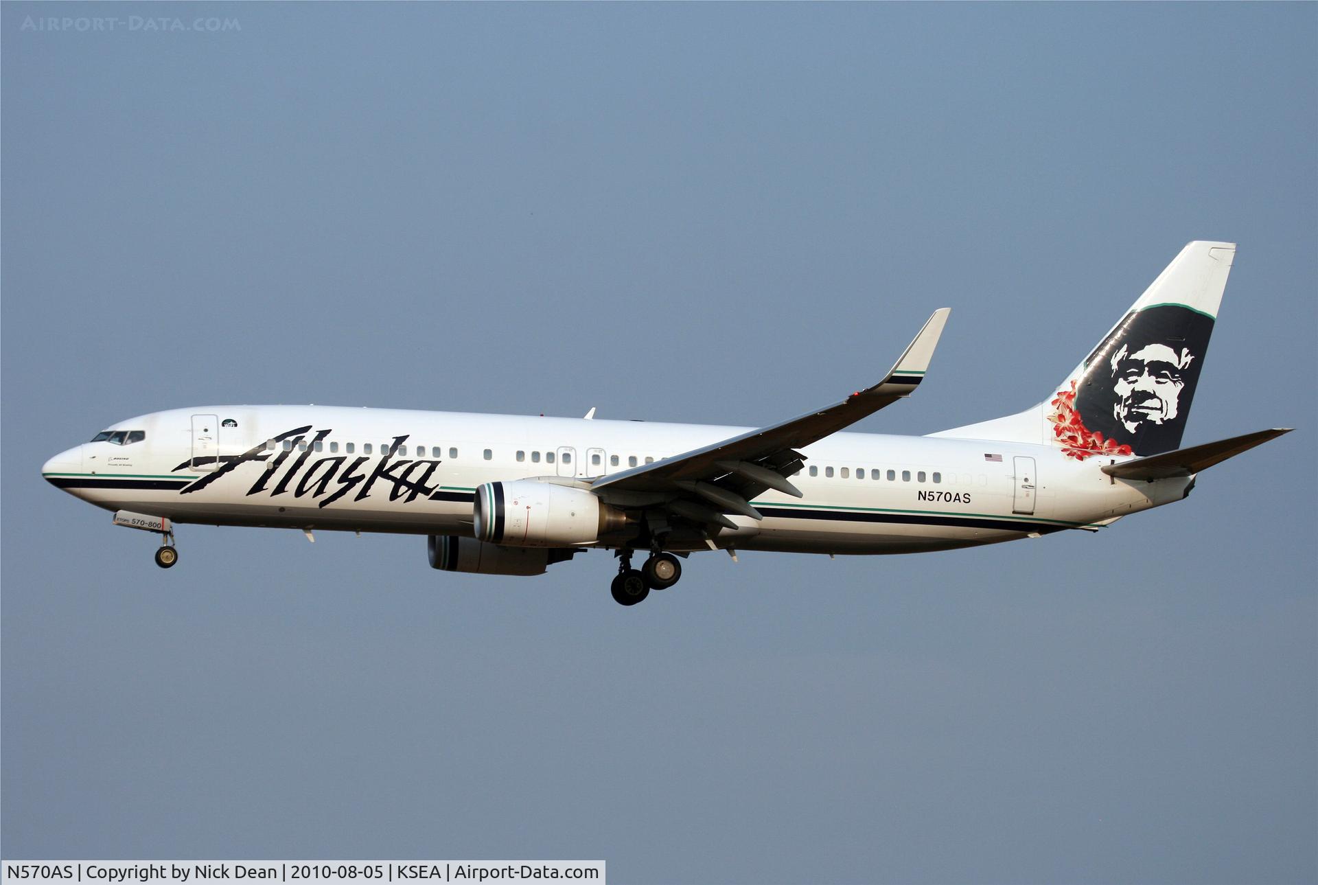N570AS, 2007 Boeing 737-890 C/N 35185, KSEA