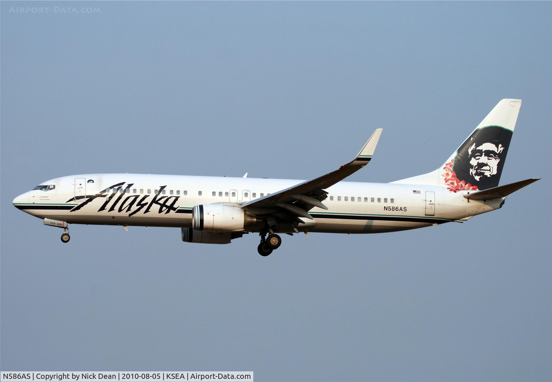 N586AS, 2007 Boeing 737-890 C/N 35189, KSEA