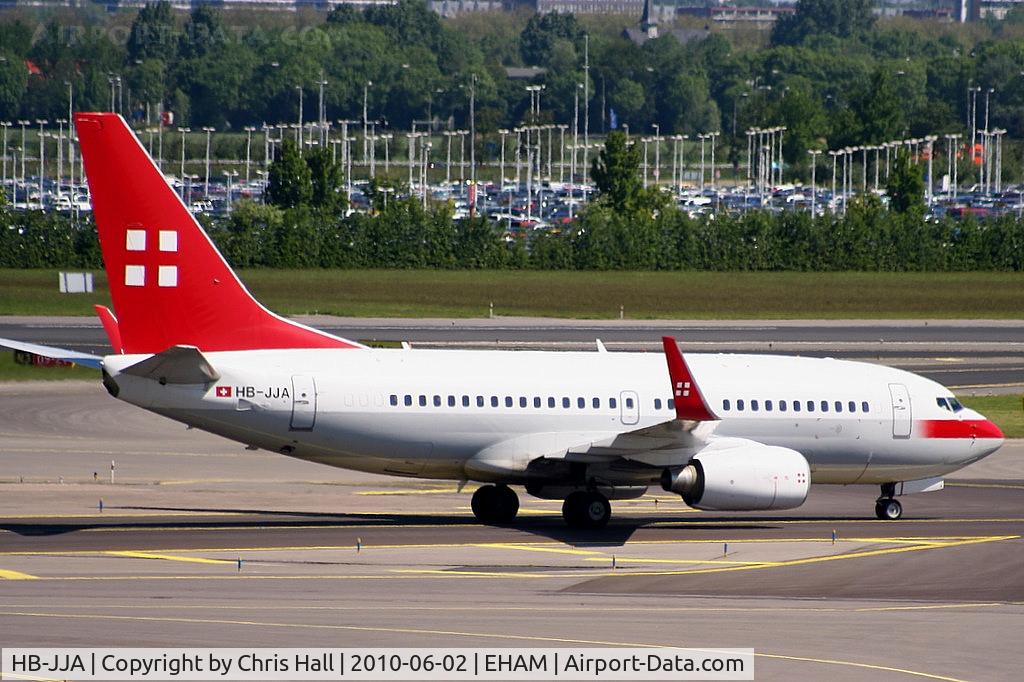 HB-JJA, 2005 Boeing 737-7AK BBJ C/N 34303, Privatair operating for KLM