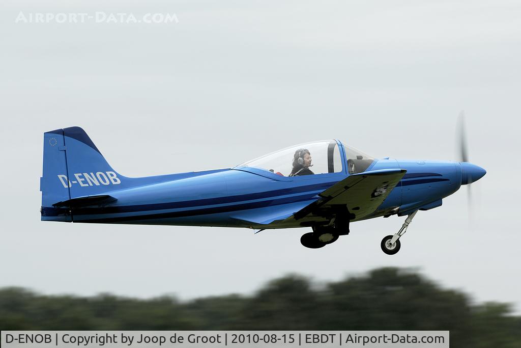 D-ENOB, Aeromere F-8L Falco III C/N 206, departure after the 2010 oldtimer fly-in.