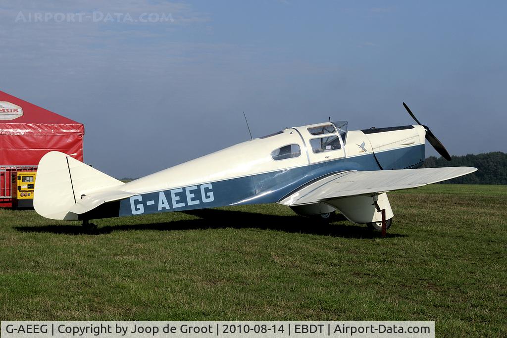 G-AEEG, 1936 Miles M-3A Falcon Major C/N 216, one of the highlights of the 2010 oltimer fly-in.