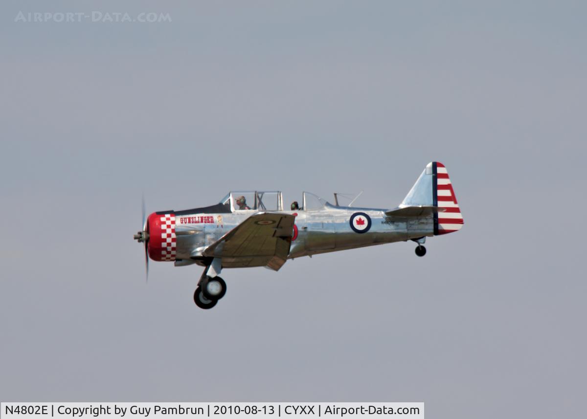 N4802E, 1961 North American AT-6A Texan C/N AJ-968, Preforming at the Abbotsford Airshow 8-15-10