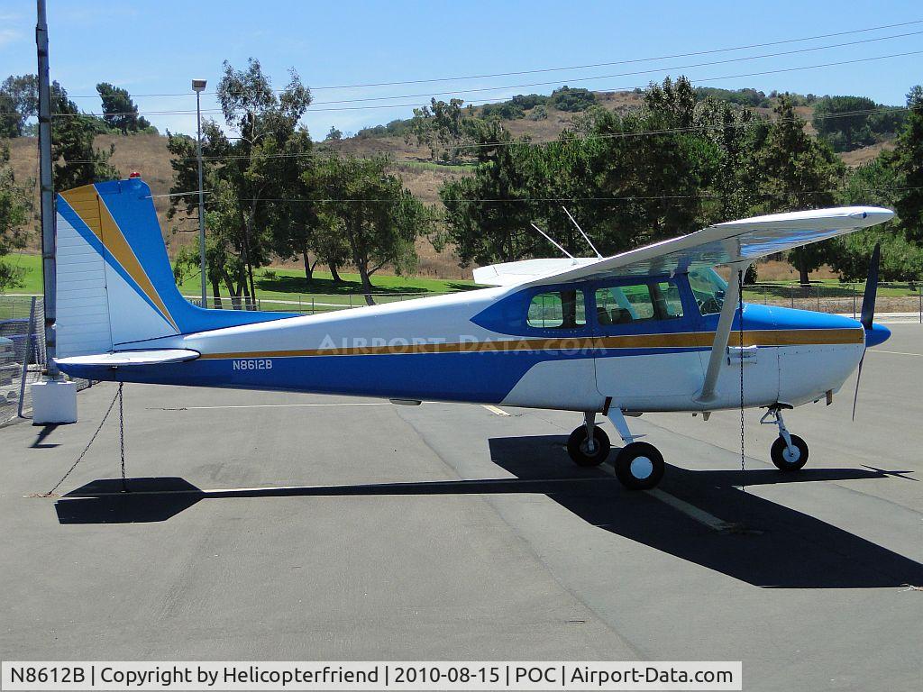 N8612B, 1957 Cessna 172 C/N 36312, Tied down and parked by east transient parking fence