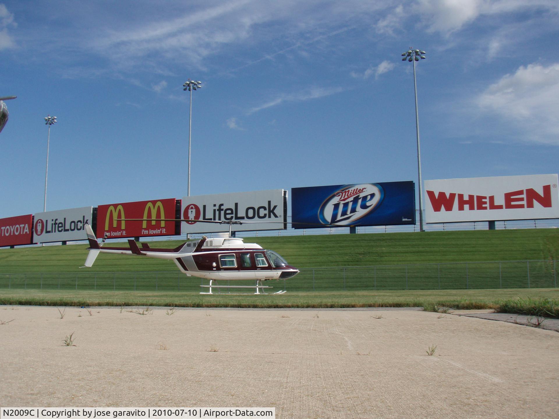 N2009C, 1982 Bell 206L-1 LongRanger II C/N 45678, nice pic at joliet illinois race track