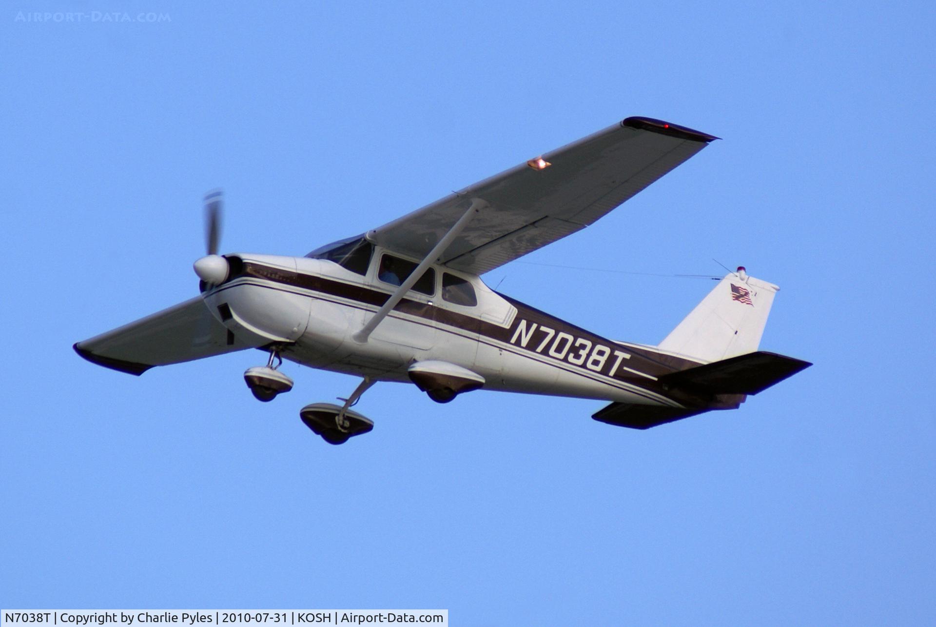 N7038T, 1961 Cessna 175A Skylark C/N 56331, N7038T Departs AirVenture 2010
