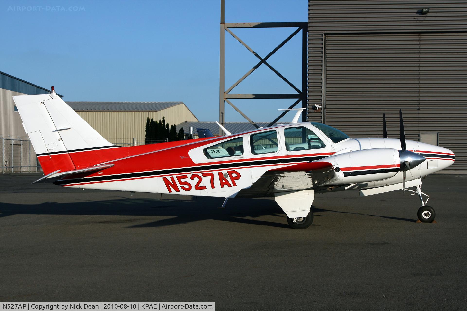 N527AP, 1968 Beech D55 Baron C/N TE-517, KPAE