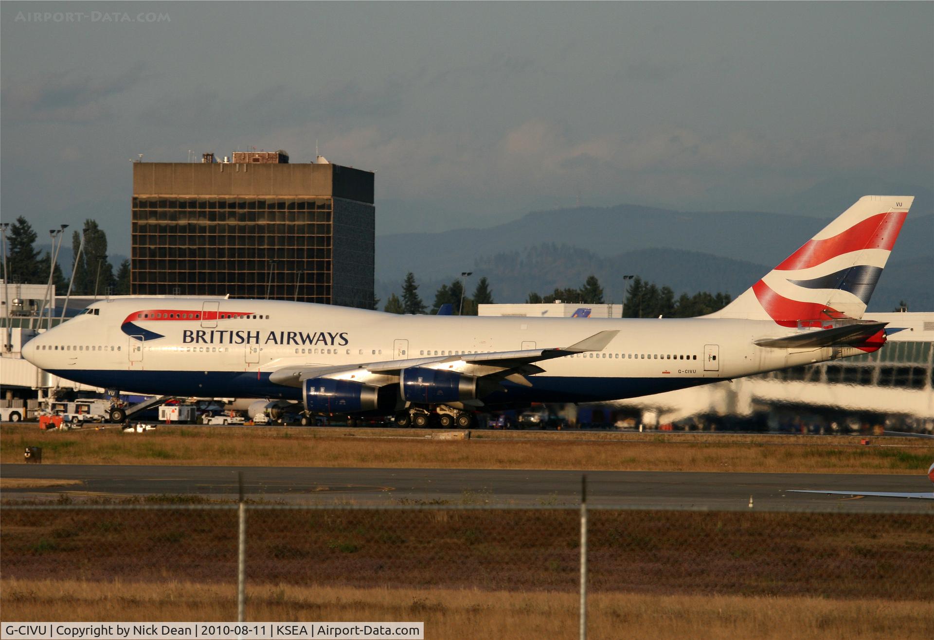G-CIVU, 1998 Boeing 747-436 C/N 25810, KSEA 