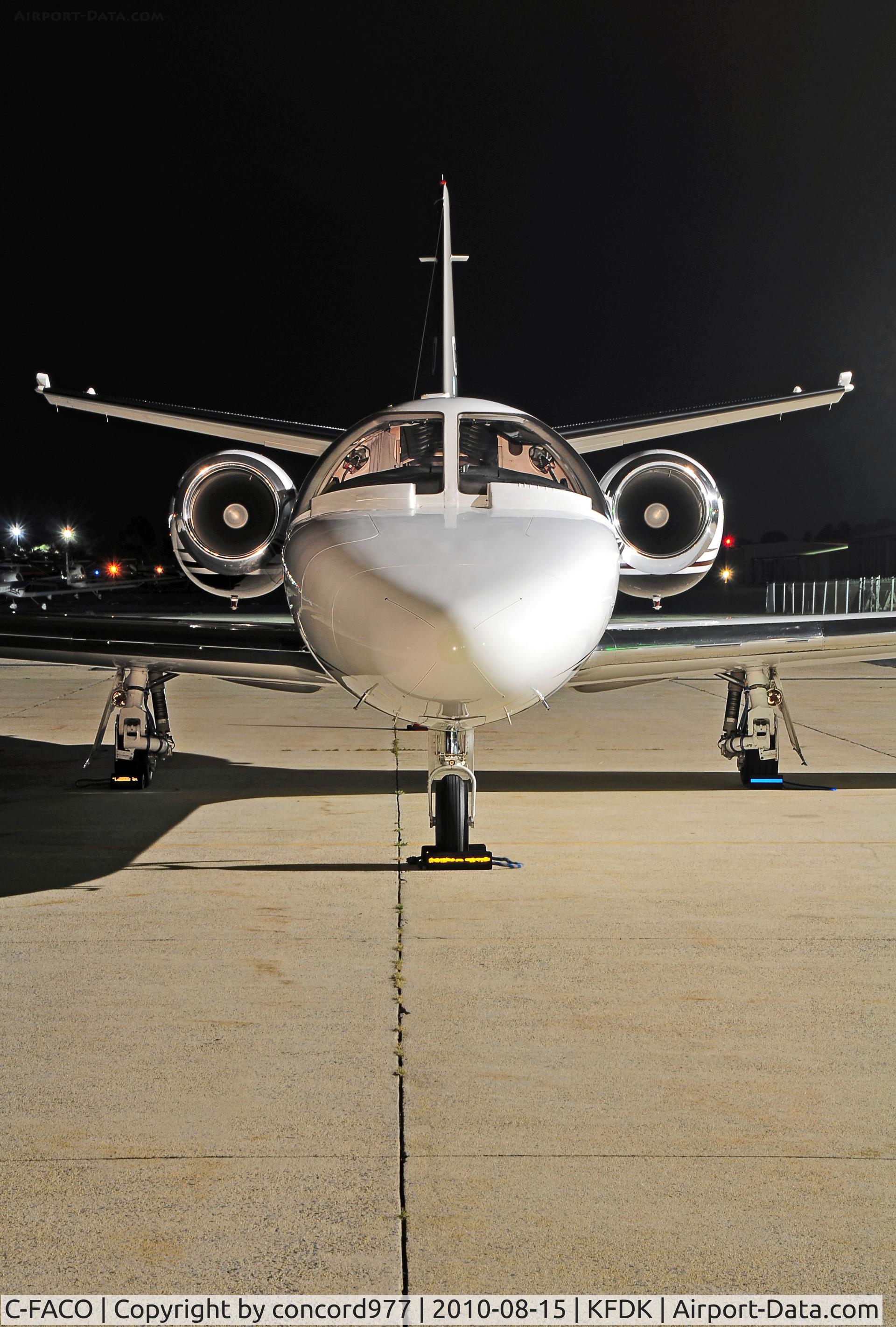C-FACO, 2007 Cessna 560 Citation Encore+ C/N 560-0753, Seen at KFDK on 8/15/2010.  Immaculate!