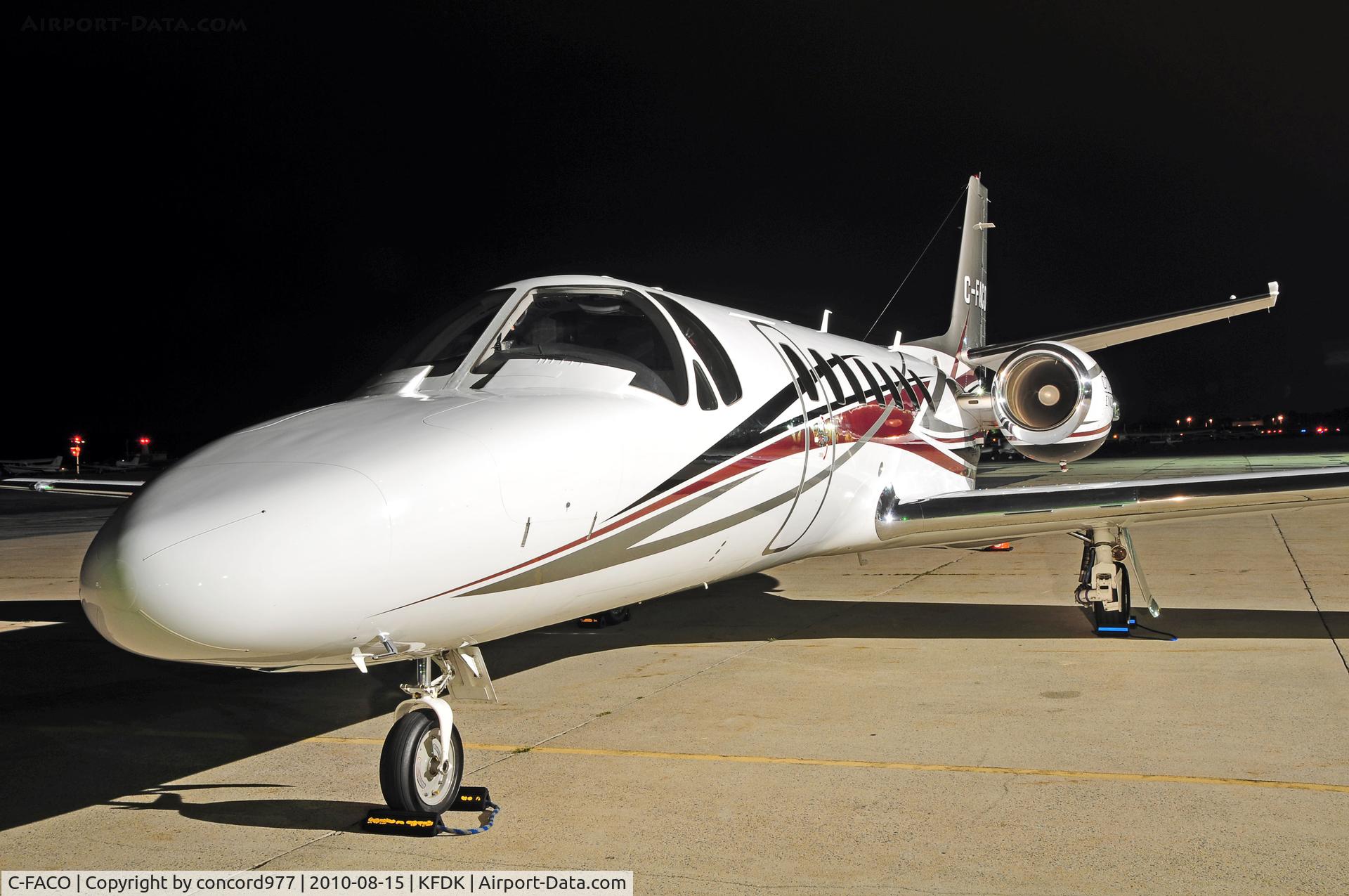 C-FACO, 2007 Cessna 560 Citation Encore+ C/N 560-0753, Seen at KFDK on 8/15/2010.  Immaculate!