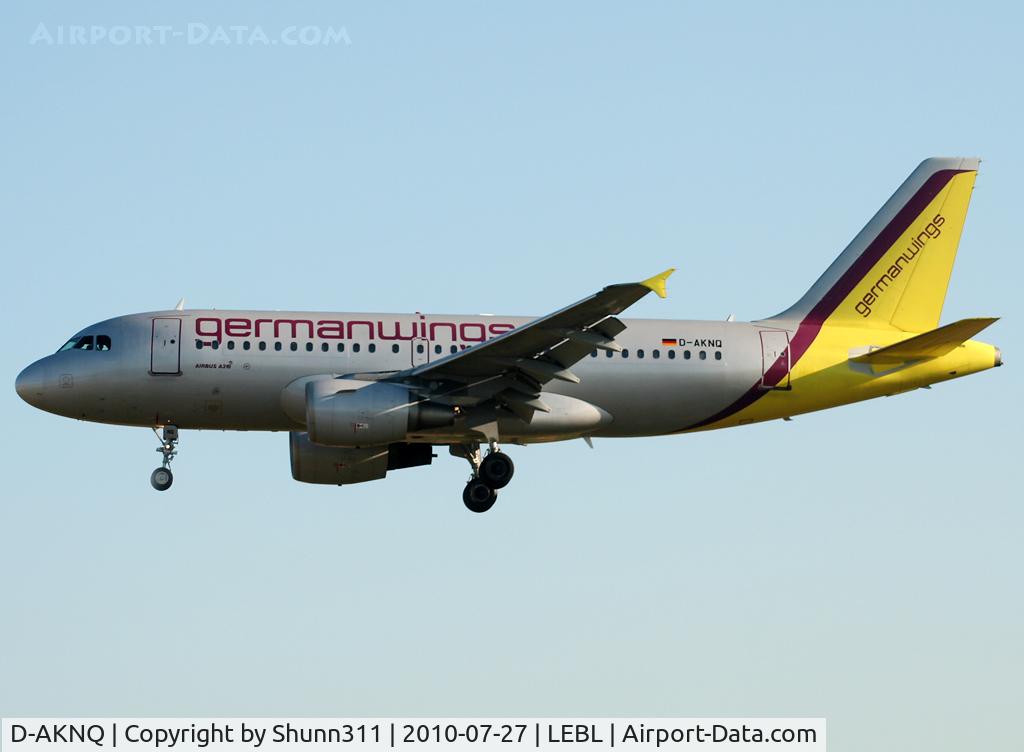 D-AKNQ, 2000 Airbus A319-112 C/N 1170, Landing rwy 25R